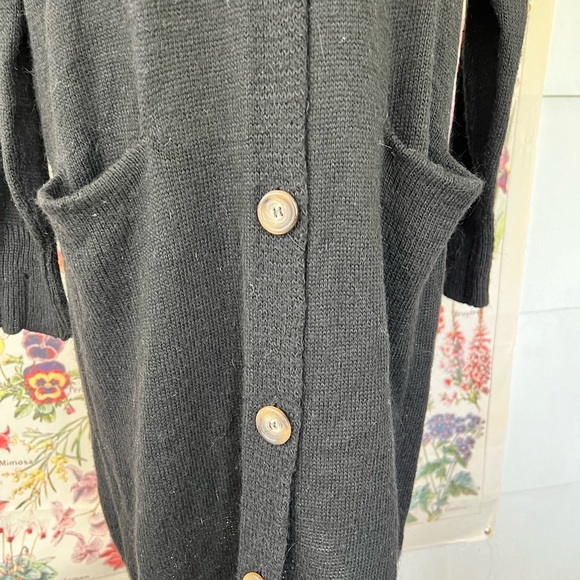 Don’t Ask Why made in Italy long OSFM black button cardigan. Long sleeves - Picture 3 of 6